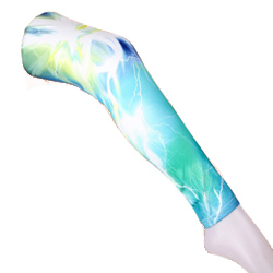 Legging Foudre spatiale vert bleu
