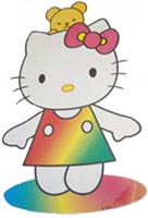 Hello Kitty Arc en Ciel