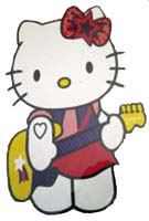 Hello Kitty fait de la guitare