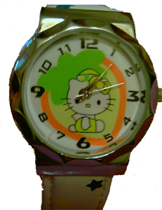 Hello Kitty au Chapeau montre quartz