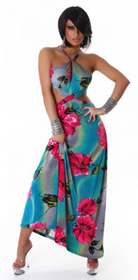 Robe longue haut croisé