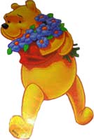 Winnie aime les fleurs